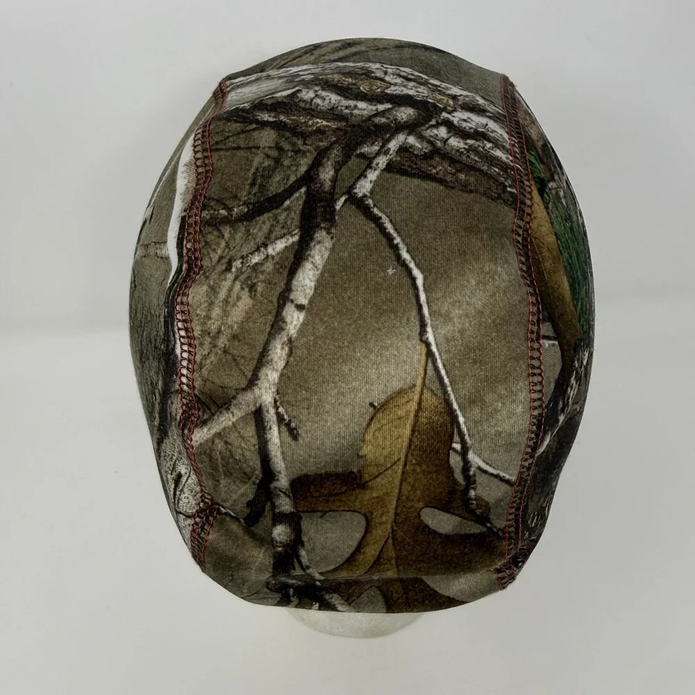 Huntworth Womens Camo Beanie Waffle Fleece Lined Ponytail Hat Pink OSFM